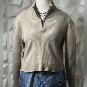 Cropped Sweater by Perry Ellis